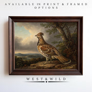 Ruffed Grouse Oil Painting